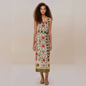 FARM Rio Sand Garden Tapestry Knit Dress